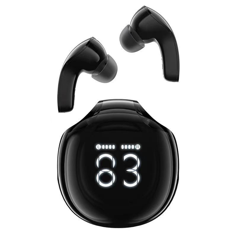 Digital Display Wireless Bluetooth Earphone In-ear Long Battery Life Space Capsule