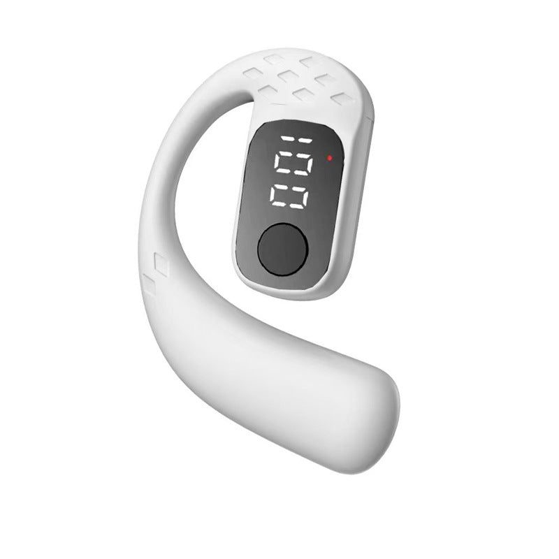 Rotating Digital Display Bone Conduction External Bluetooth Headset