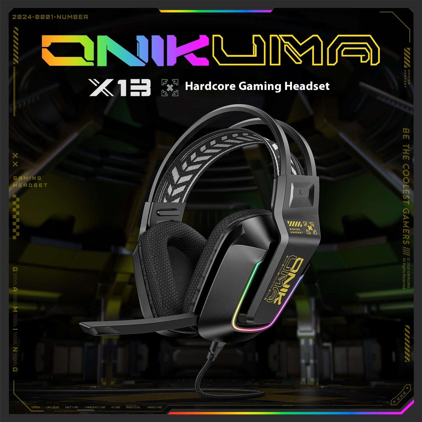 Simple Light-emitting Headset Game Wired Headset