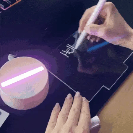 Bedside Message Writing Board Acrylic Night Light