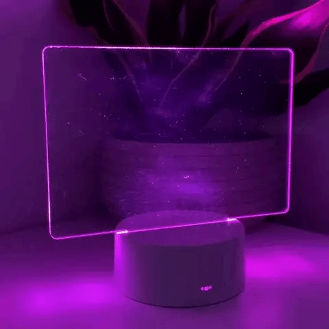 Bedside Message Writing Board Acrylic Night Light