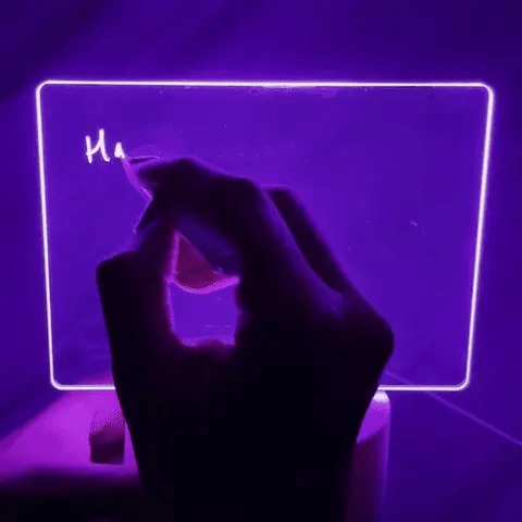 Bedside Message Writing Board Acrylic Night Light